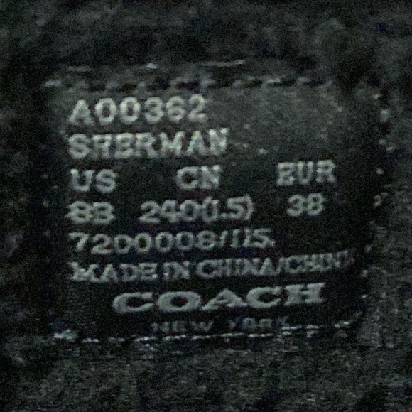 Women’s COACH Sherman Suede/Nylon Winter Boots Black Size 8B US, Black and Gray - Picture 4 of 11